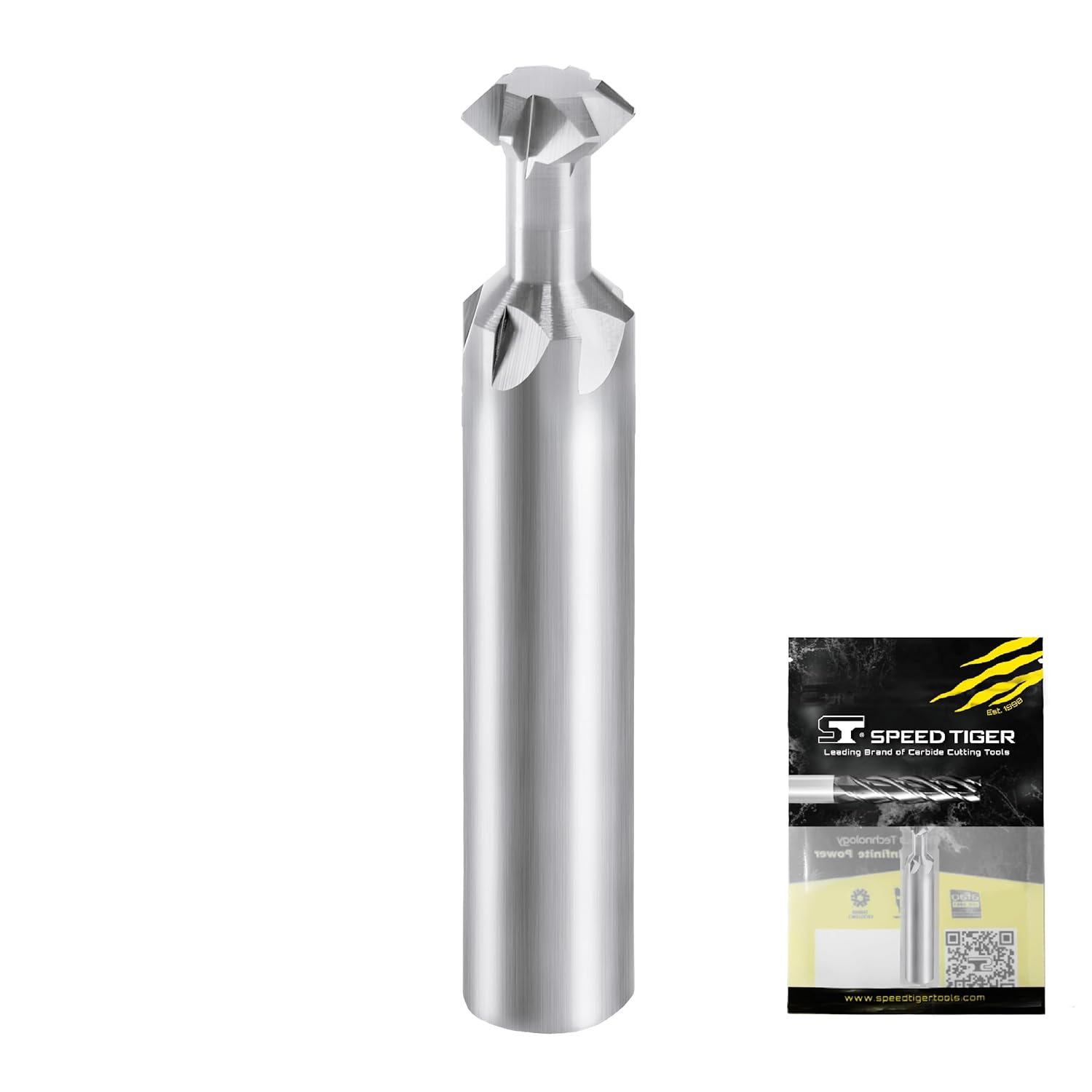 SPEED TIGER - IPR Picatinny Rail Form Cutters - 1/2” Cut Diam 4 Flutes - 90°- Uncoated (Bright)