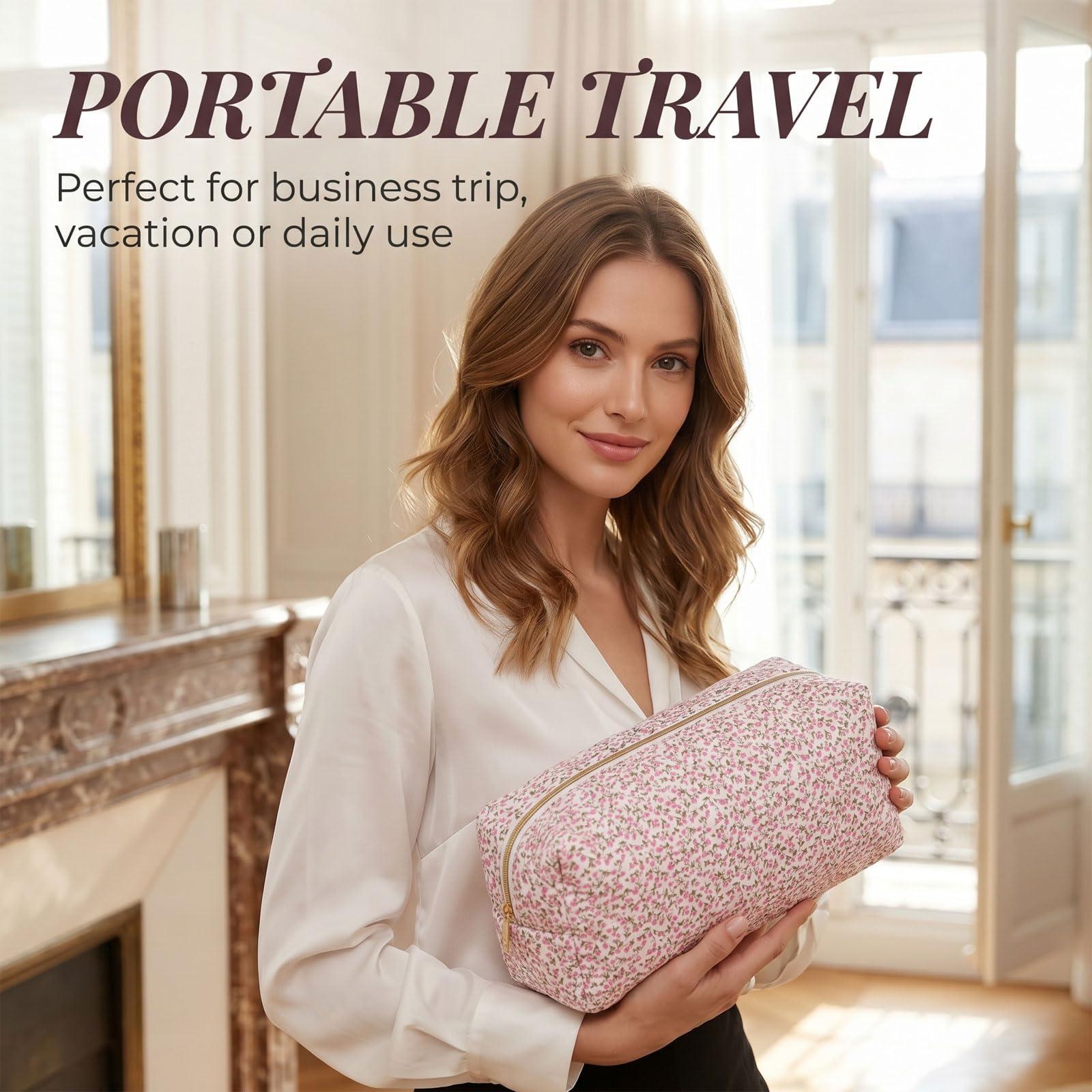 Torba podróżna do Airwrap, torba do przechowywania kompatybilna z narzędziami do stylizacji włosów Flexstyle, Różowy kolor, L