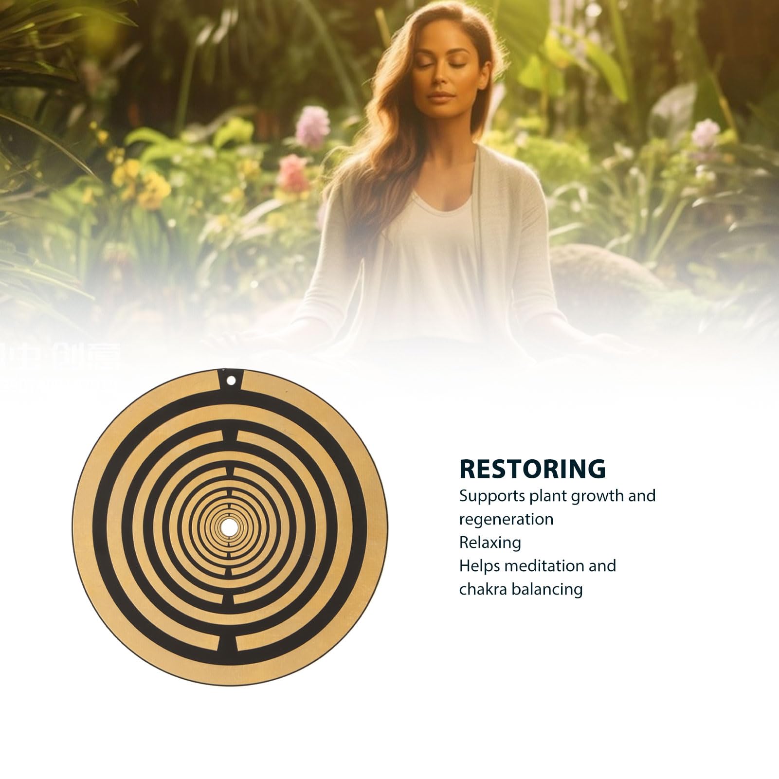 GOWENIC Disco de Energía de Polarización 3 Pulgadas para Meditación
