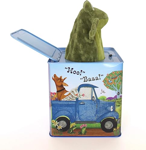 Miniatura 3 de YOTTOY Little Blue Truck Collection | Little Blue Truck Jack-in-The-Box - Juguete de peluche infantil con música, 5.5 x 5.5 x 5.5 pulgadas