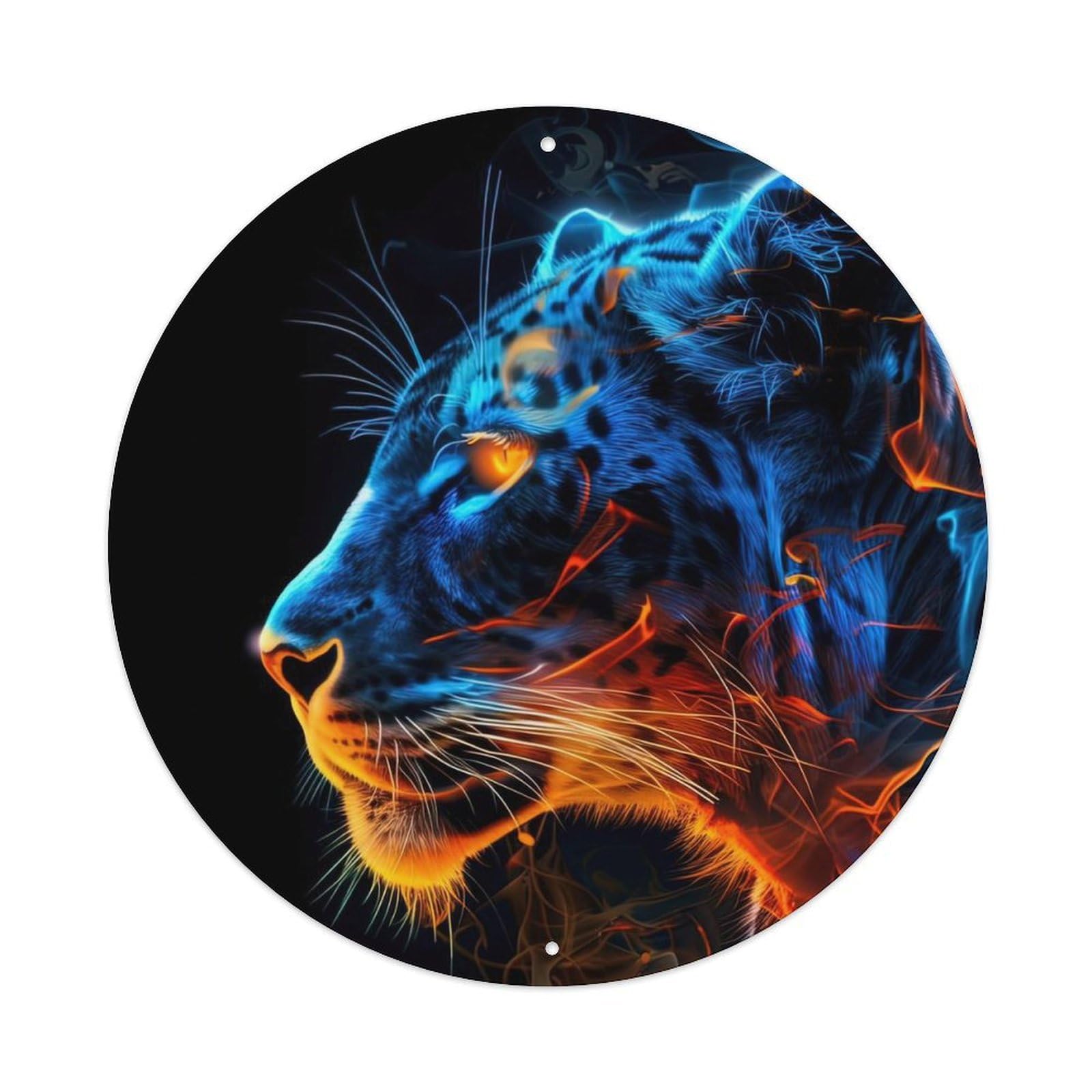 Animal Leopard in The Dark Metal Tin Sign