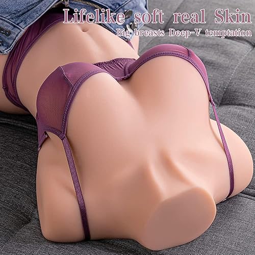 Miniatura 4 de Muñeca sexual de tamaño real de 22 libras para hombres, muñecas sexuales para hombres, masturbación masculina, torso sexual de tamaño completo,