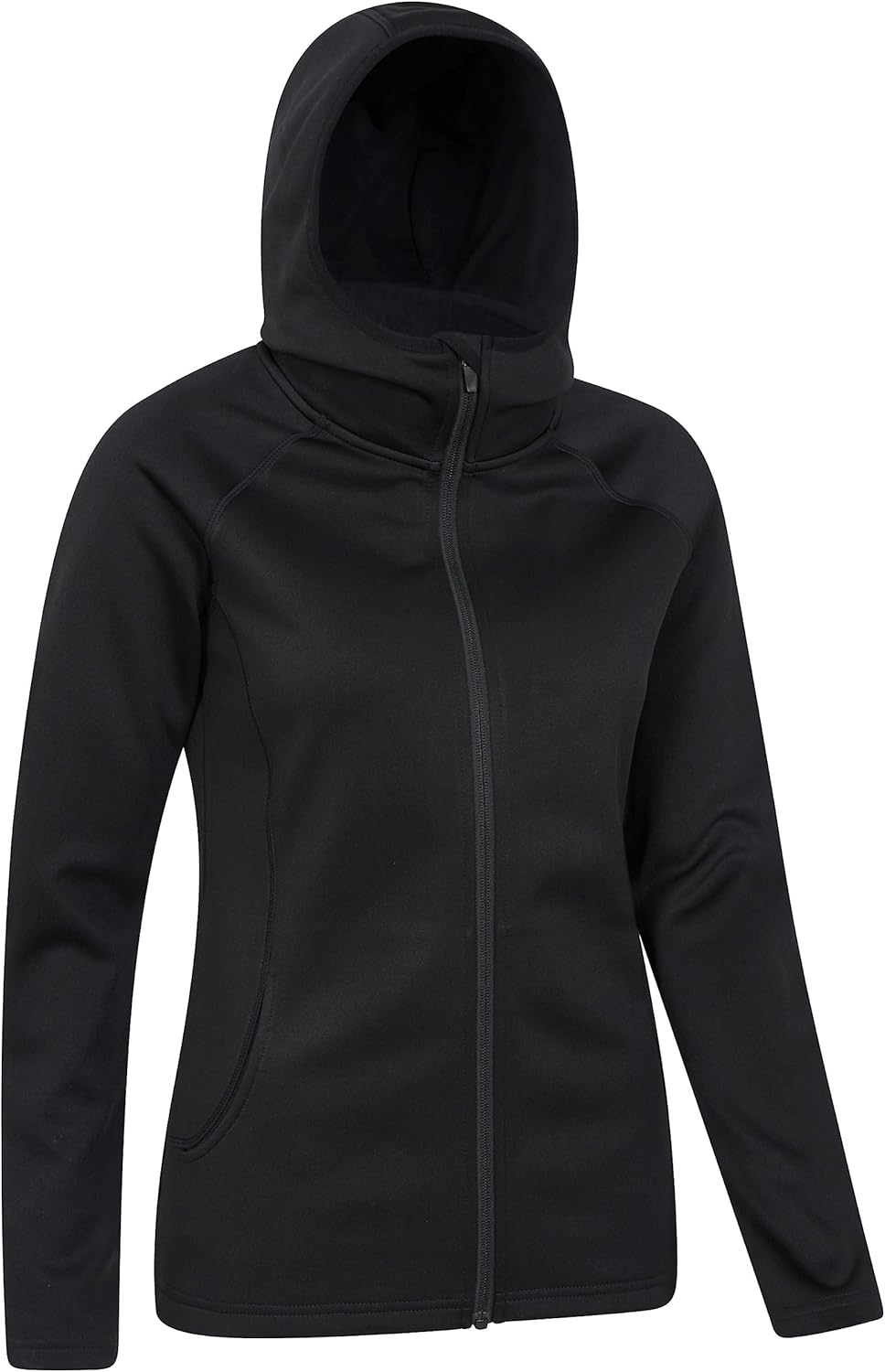 Mountain Warehouse Dynamic Chakra Women's IsoCool Hoodie - Autumn Winter Pullover Lightweight Quick Dry Breathable Moisture Wicking - Travel 44 black