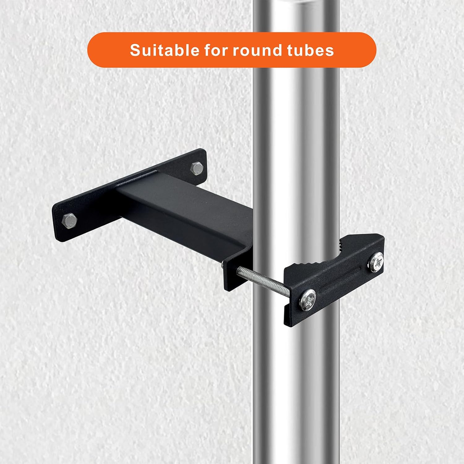Patio Umbrella Holder Stand, Heavy-Duty Umbrella Clamp,Outdoor Umbrella Base Umbrella Clamp Mount Bracket for Deck Balcony Bench Courtyard Outdoor Railing Antenna Mast Clamp (Fit MAX OD 2 inch)