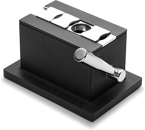 Cigar Oasis - Cortador de puros de mesa de alta calidad, kit de accesorios esenciales para puros, cortador de cigarros de acero inoxidable con