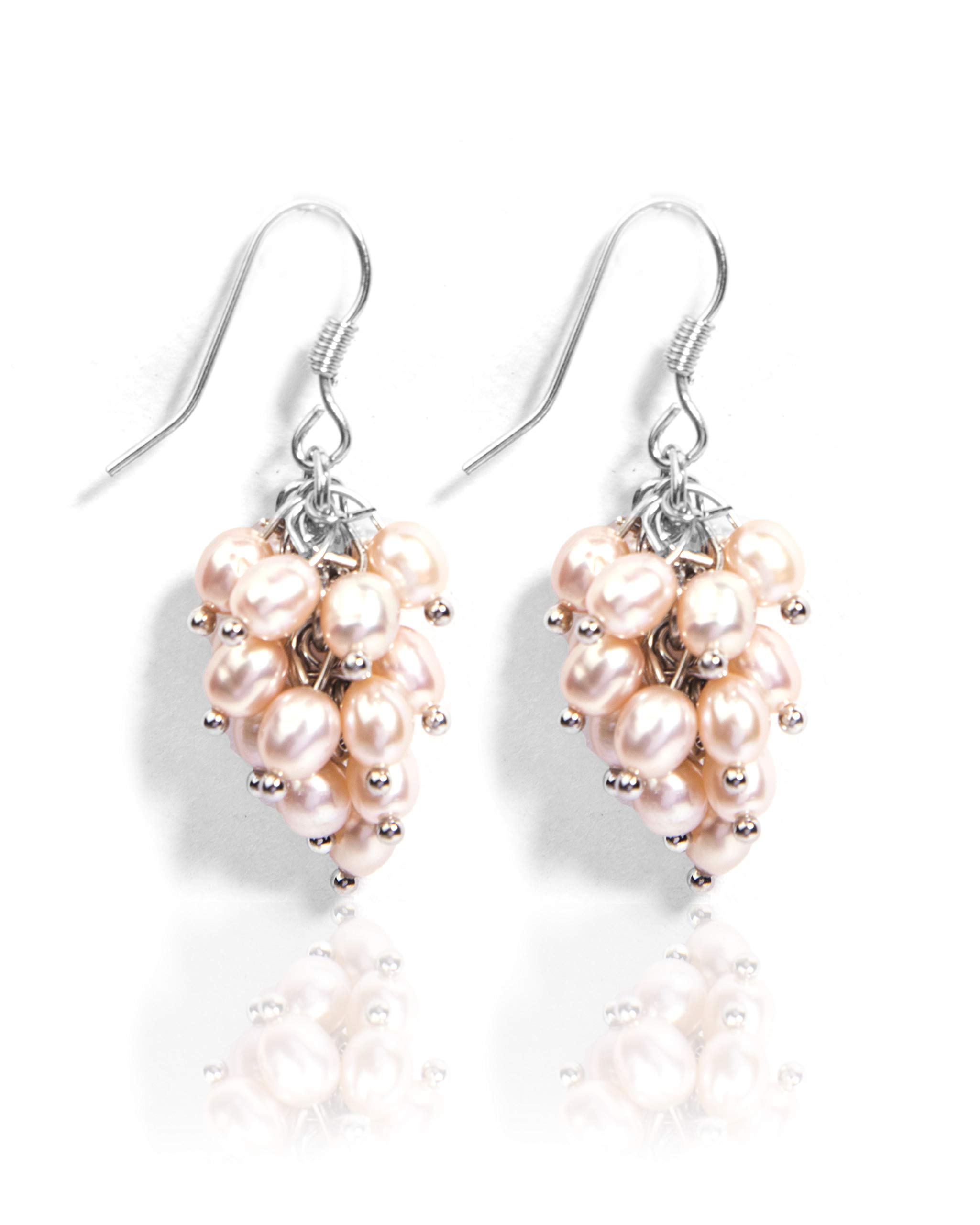 Gempro 925 Silver Fresh Water Pearl Vine Drop Earrings for Women (B08BP8TQX6) Amazon Price History, Amazon Price Tracker