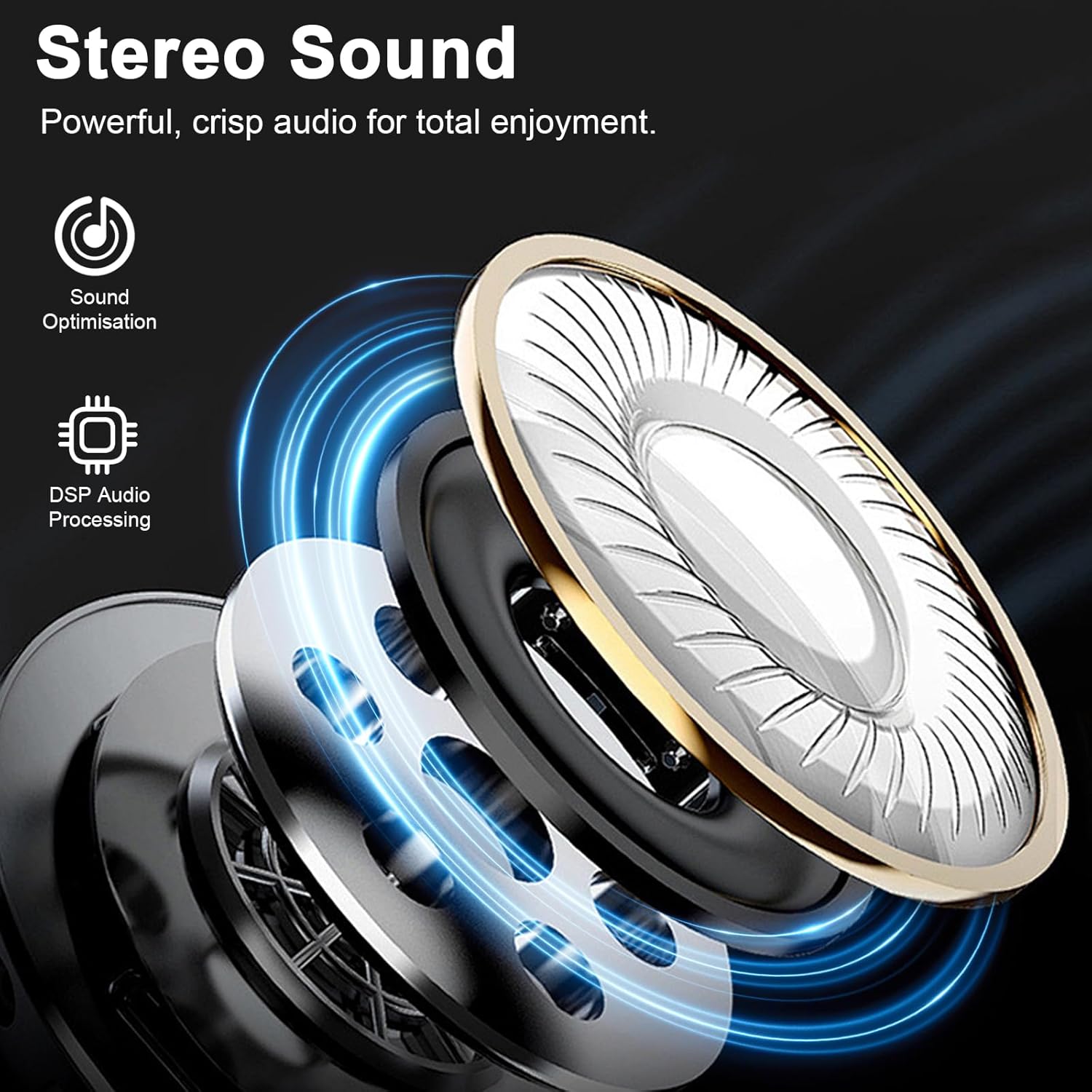Bluetooth Speaker, Shower Speaker Stereo Sound, IPX7 Waterproof Speakers Bluetooth Wireless with RGB Light, Suction Cup, Hook, Digital Display, Portable Speakers for Gift Bathroom Party Beach, Black - Image 3