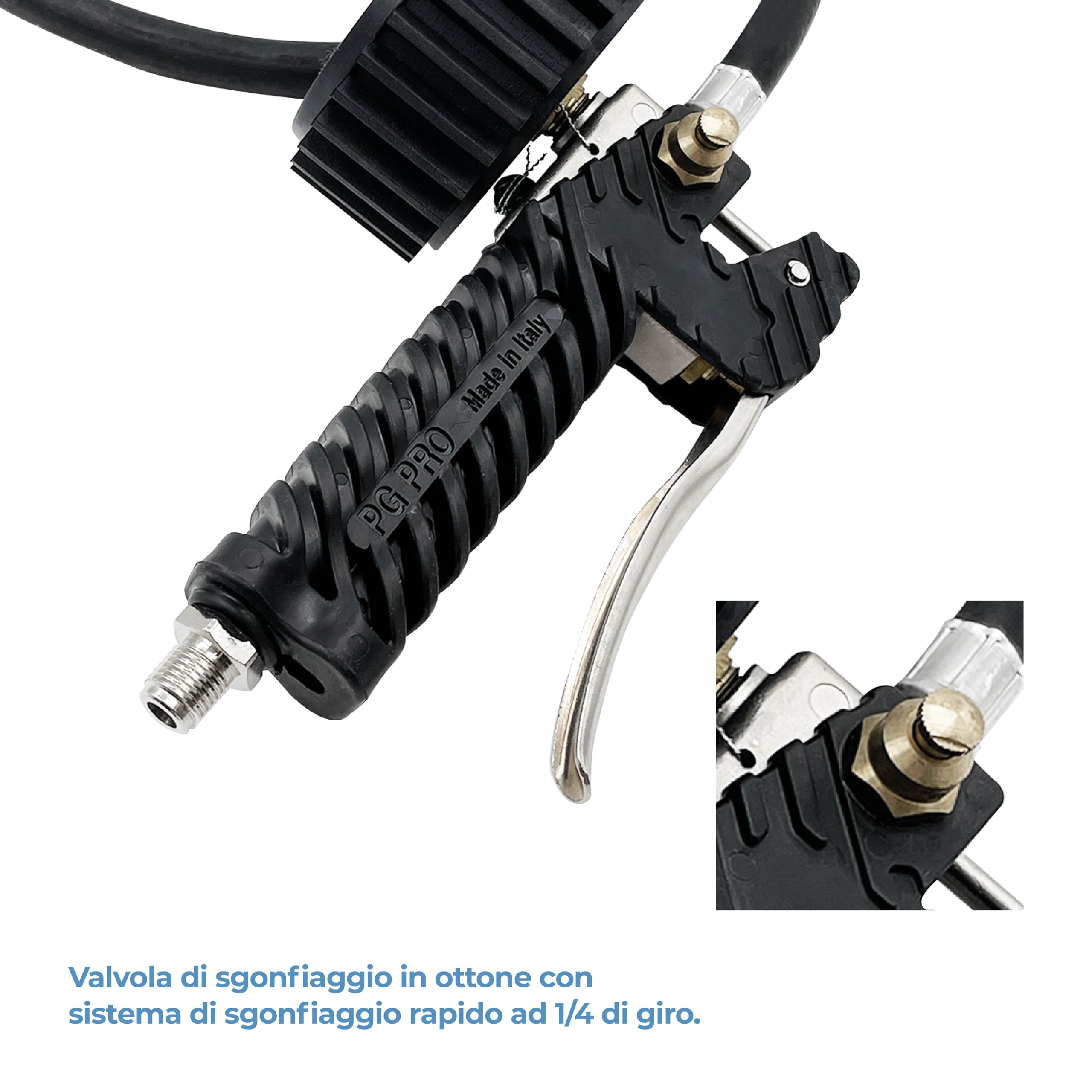 Tetrax Walmec Pistola per gonfiaggio pneumatici omologata - Walmec 50108/O