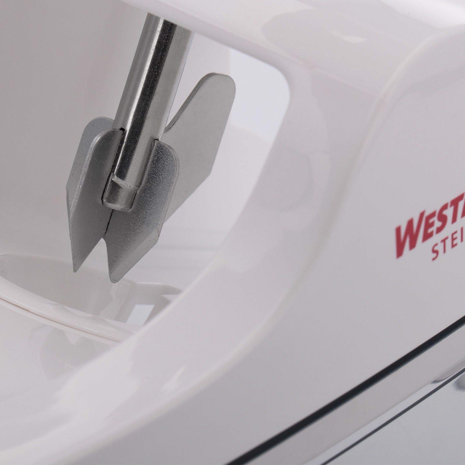 Westmark Denocciolatore per prugne e susine con contenitore, Altezza: 33,7 cm, Acciaio inox/Plastica, Steinfix, 40252260