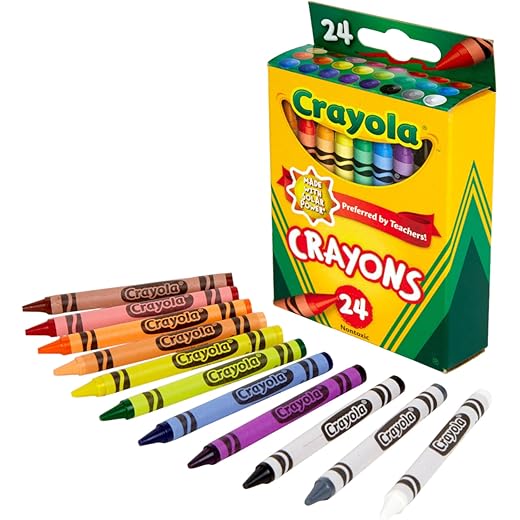 Crayola Crayons, Assorted Classic Colors, 24 Count
