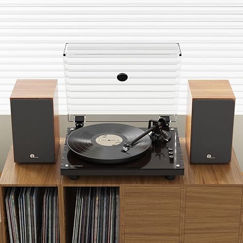 Miniatura 7 de 1 BY ONE Altavoces Bluetooth para estantería, altavoces activos de 2 vías con 60 vatios RMS, 100 vatios de potencia máxima, altavoces giratorios con