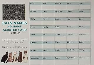 10 x 40 CATS THEMED SCRATCH CARDS A6 FULL COLOUR FUNDRAISING IDEAS CHARITY