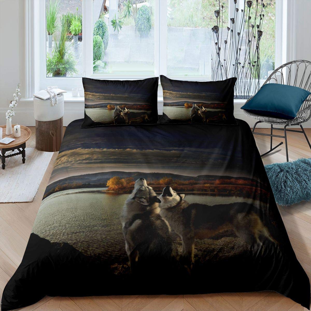 Set di biancheria da letto per bambini e ragazzi e ragazze delle Highland, set di biancheria