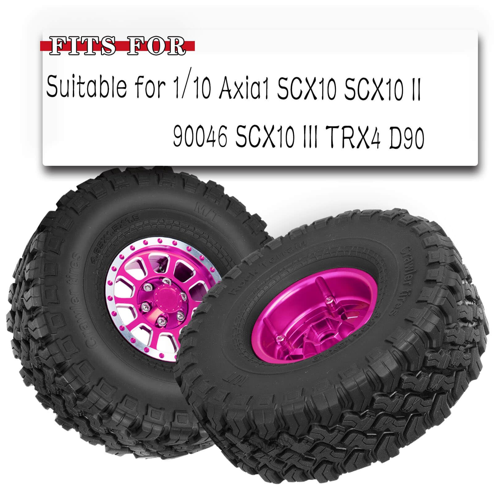 J Concepts 40841221 Fuzz Bite - Pink Compound, Pre-Mounted, White Wheels