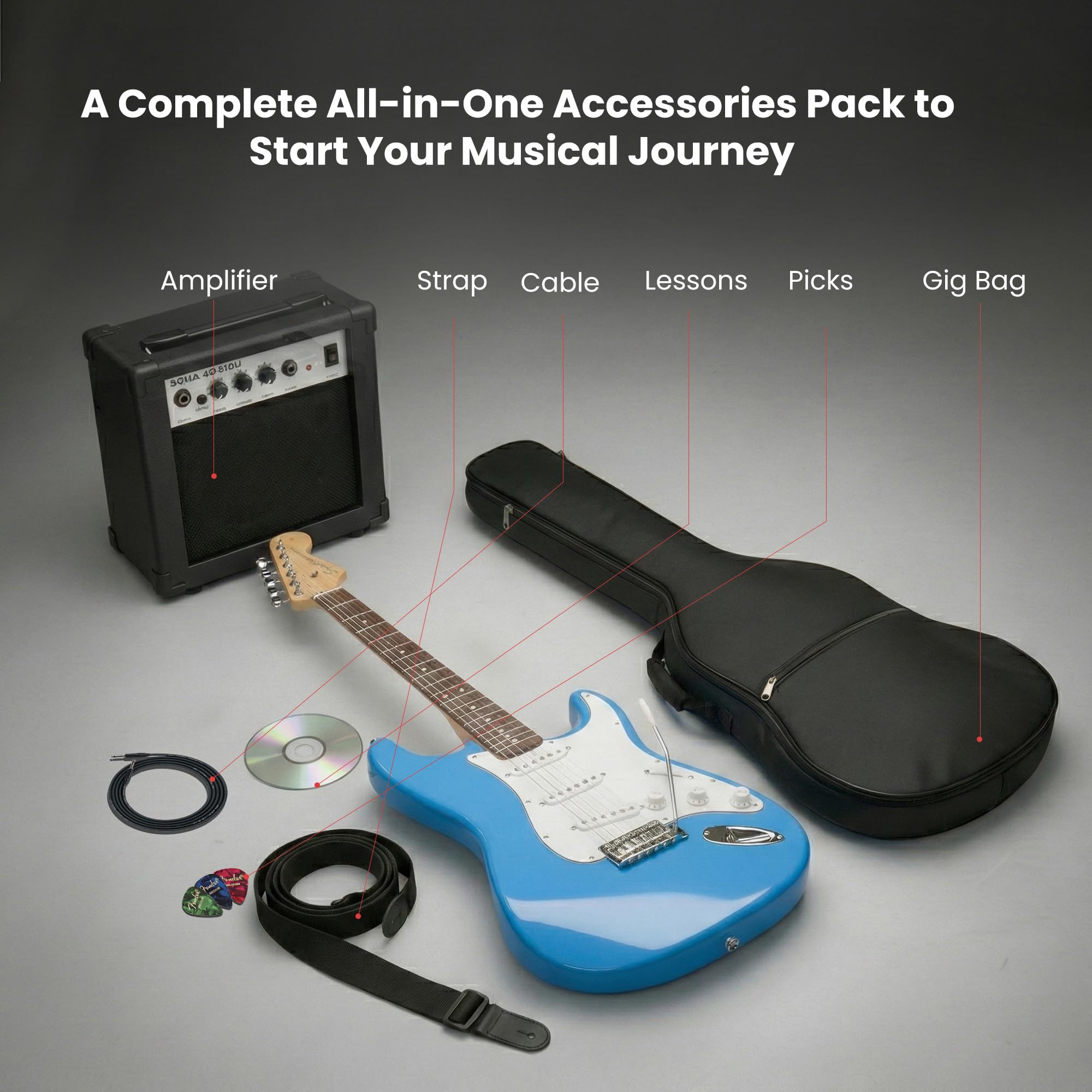 Amazon.co.jp: Fender Squier Stratocaster - カリフォルニアブルー