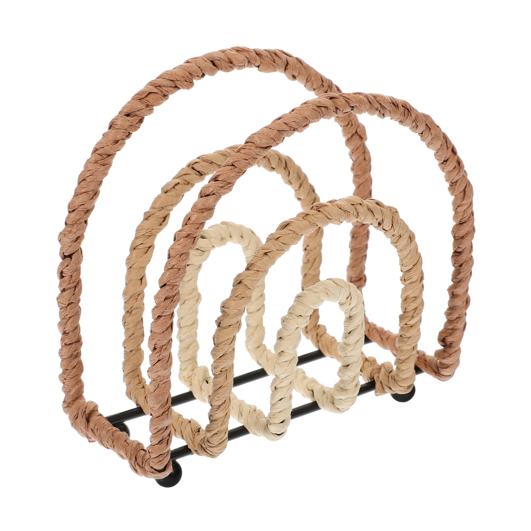 Ciieeo 3 Soportes Para Toallas De Papel Hechos A Mano Decoración De Escritorio Servilletero Vertical Soporte Decorativo Para Servilletas Servilletero Independiente Soporte Para