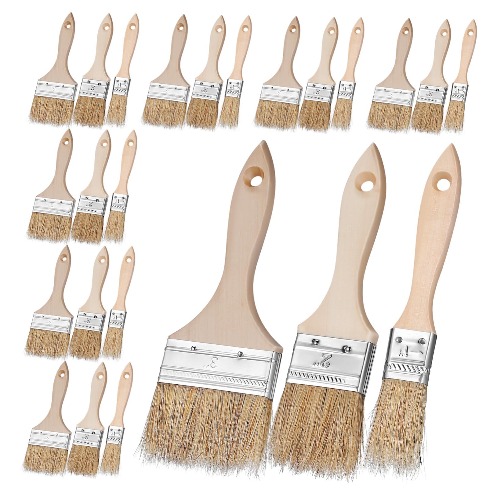 jojofuny 48 Piezas Cepillo De Parrilla Cepillo De Pintura Pinceles para Paredes Pintura De Muebles De Alimentos De Pastelería para Asar para Pintura Óleo