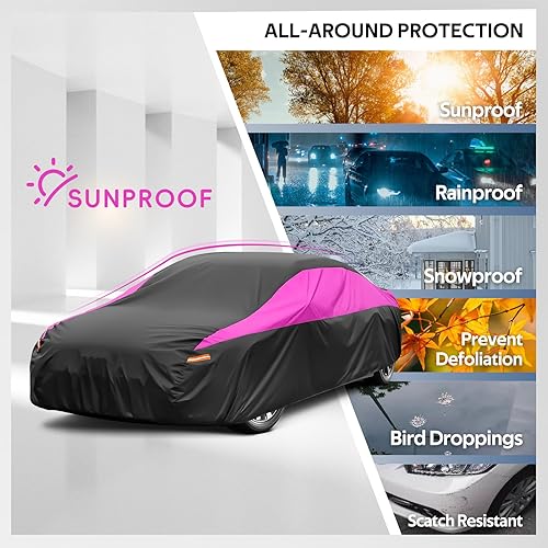 Miniatura 4 de Funda impermeable para automóvil SUV para mujer para todo tipo de clima, ajuste universal para Ford Bronco Sport, BMW X1X2, Audi Q3, Mercedes-Benz