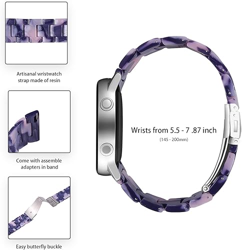 Miniatura 3 de Kabbba Correas de reloj de resina compatibles con Samsung Galaxy Watch 54 1.575 in 1.732 in, Galaxy Watch 5 pro 1.772 in, Galaxy Watch 4 Classic