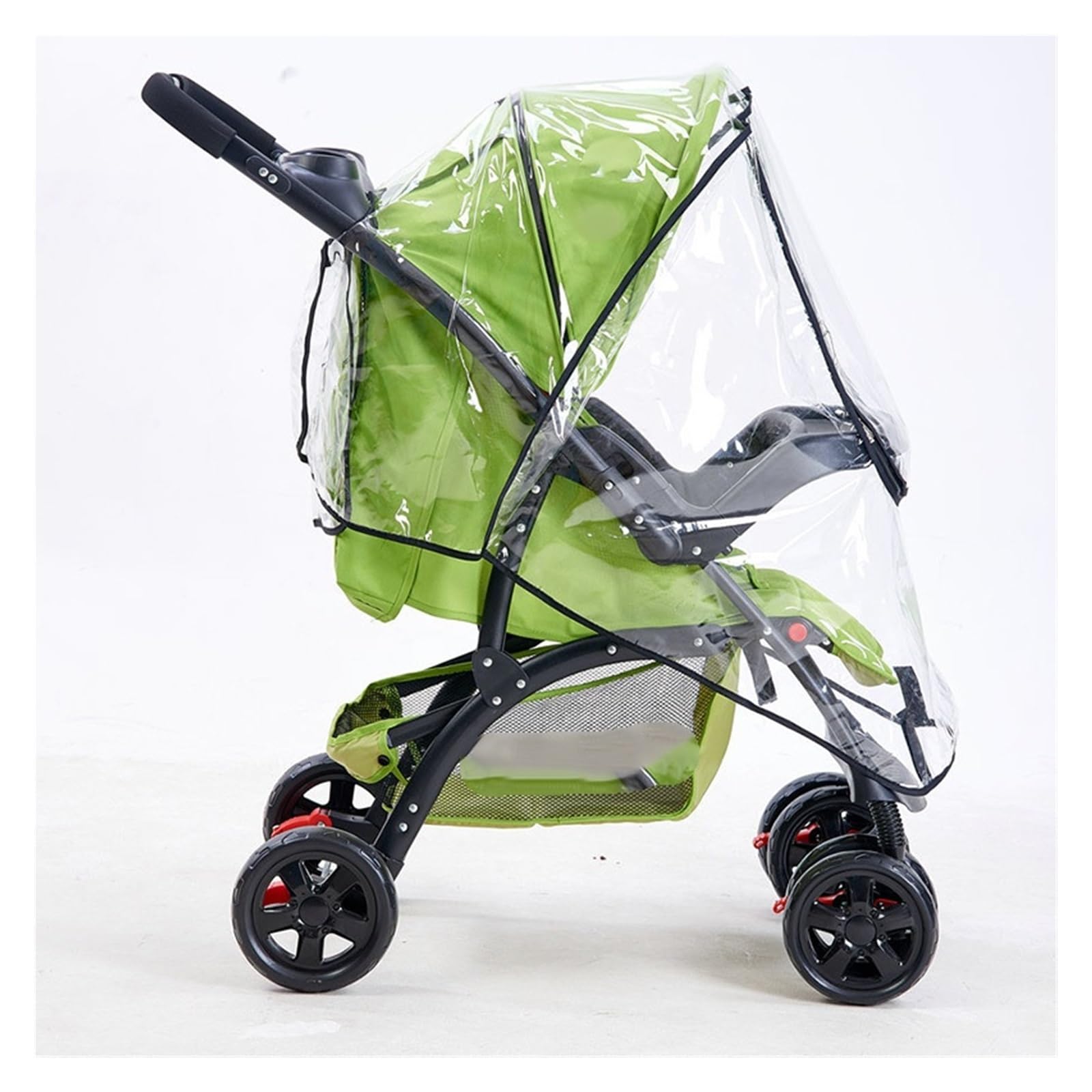 Housse Pluie pour Poussette Housse de Pluie Transparente for Chariot, imperméable, Respirante, Universelle, for Poussette, Fermeture éclair, Parapluie for Accessoires de Chariot(C)
