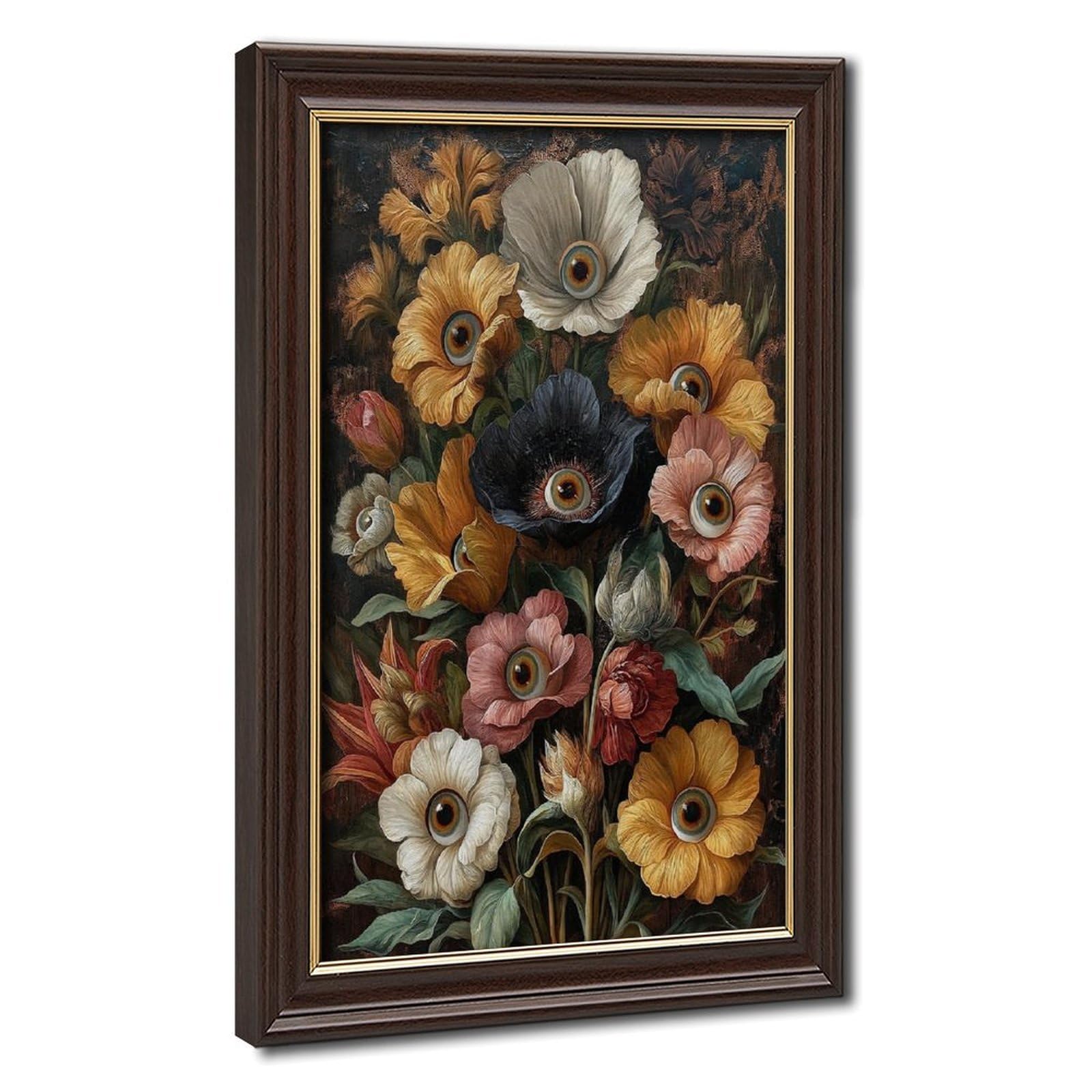 Bareronor Red Surreal Botanical Eye Canvas Poster Bedroom Decor Landscape Office Room Decor Gift 20" L X 30" W