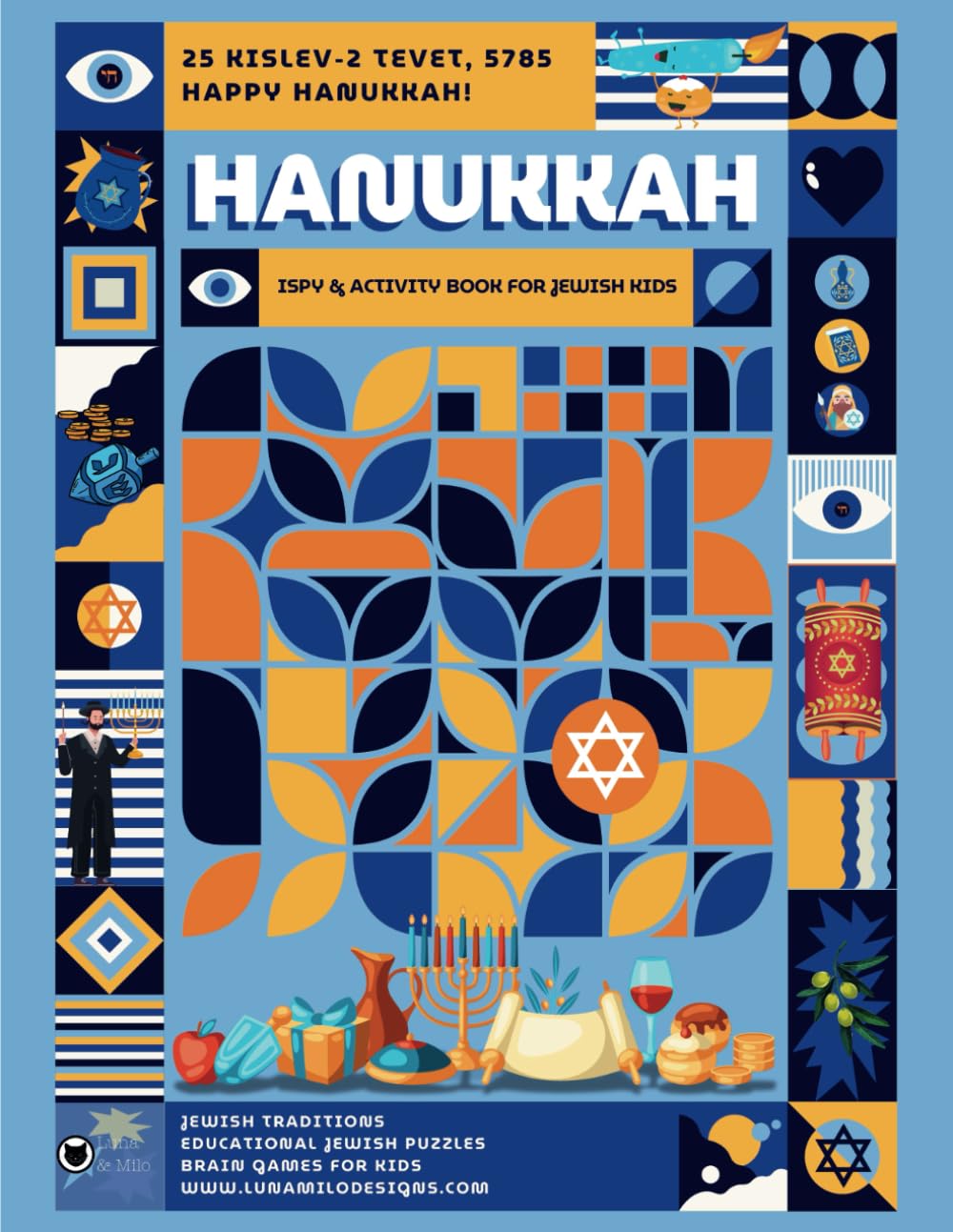 Hanukkah iSpy & Activity Book: 85+ Fun & Educational Activities for Jewish Kids