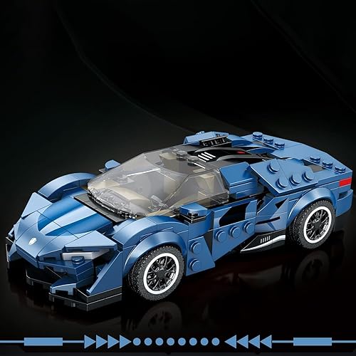 Miniatura 2 de Speed Race Cars, MOC Champions - Juego de bloques de construcción de modelo de automóvil deportivo, ideas coleccionables, ladrillos de construcción,