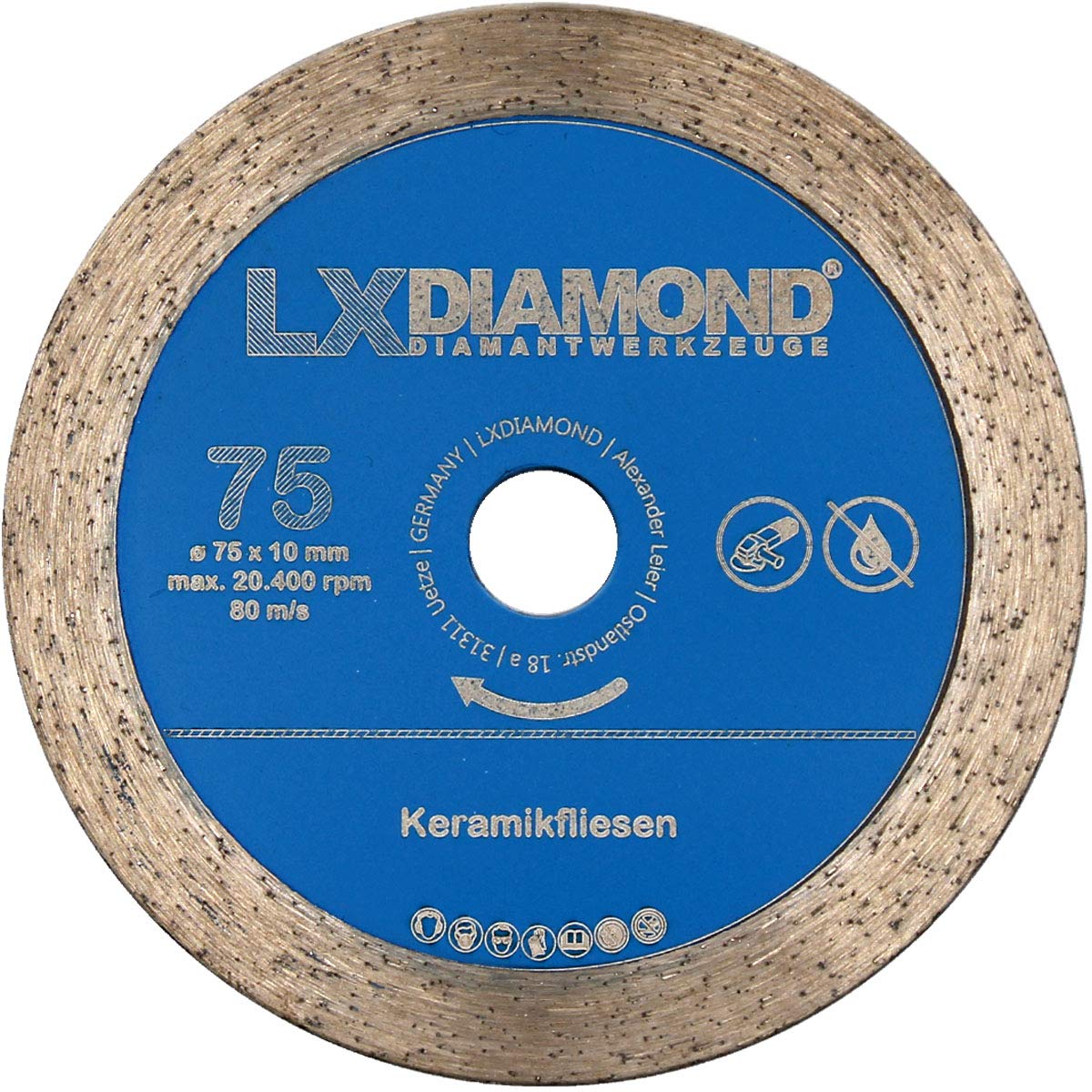 Disque à Tronçonner Diamanté Bosch Professional Expert HardCeramic 76x10 Mm Pour GWS12V - Luxembourg