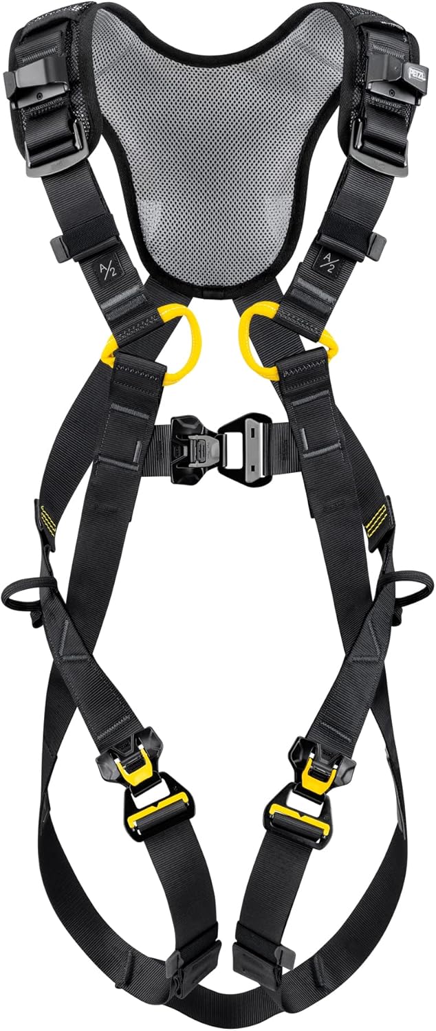 Petzl, Newton Fast Size 1, Black/Yellow, Quickdonning FallArrest Harness