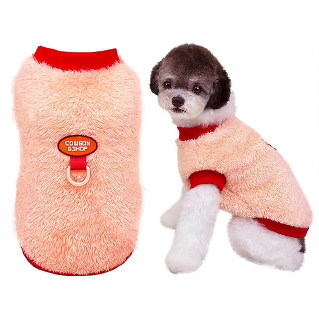 Izefia Ropa de Suéter para Perro Suéteres de Lana y Polar con Bucle para Correa Suéter de Invierno Abrigado…