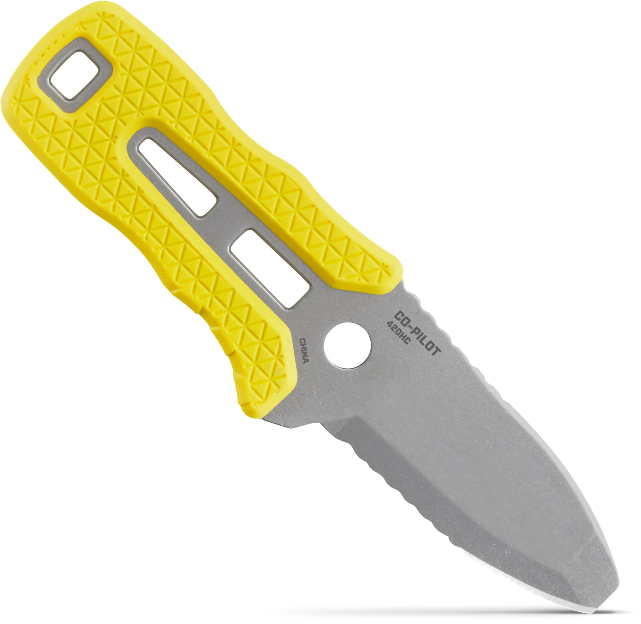 NRS Edelstahl Co-Pilot Messer Sicherheitsgelb