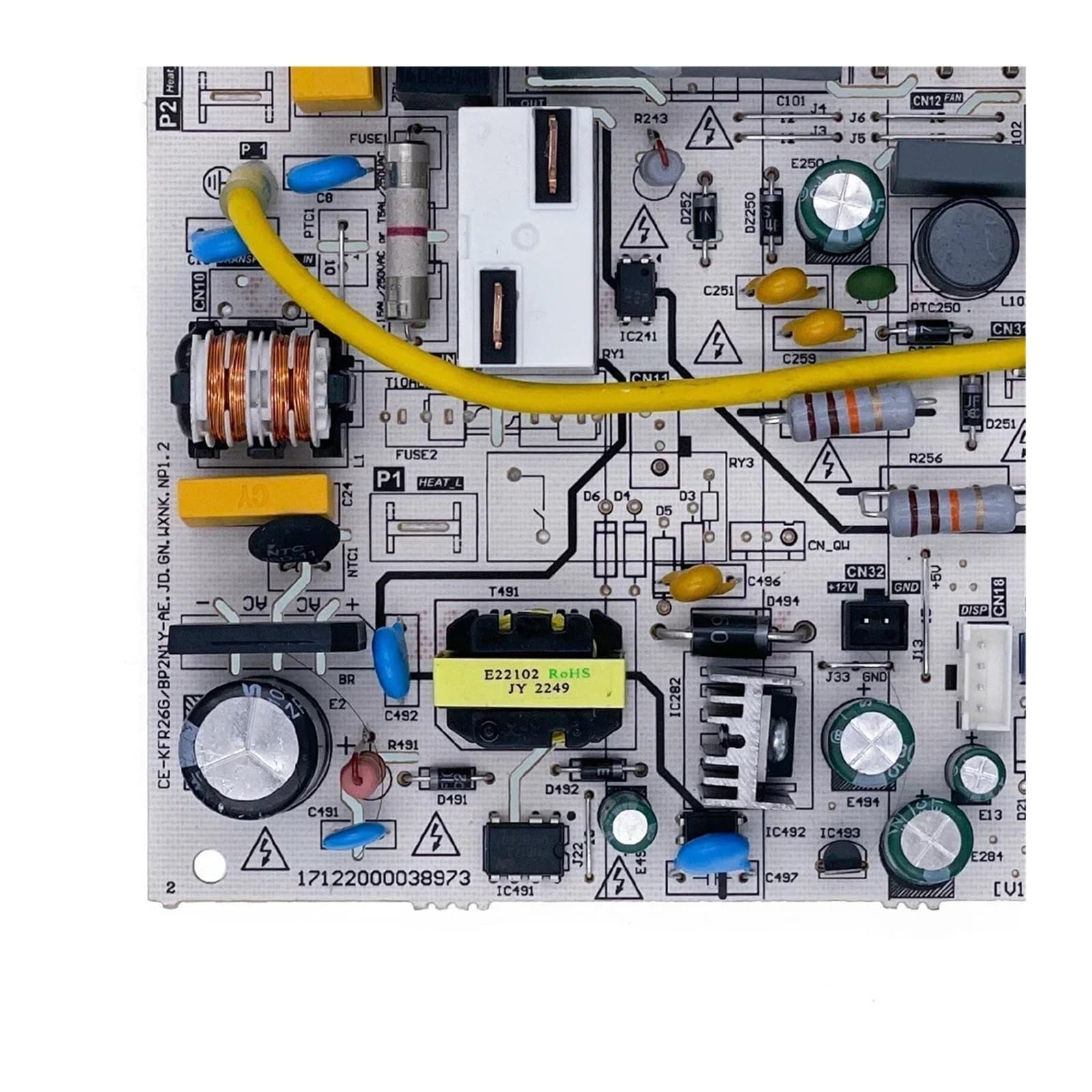 X psblty Compatible For Midea，CE-KFR26G/BP2N1Y-AE，Components Air Conditioner Lndoor Unit Control Board Circuit PCB