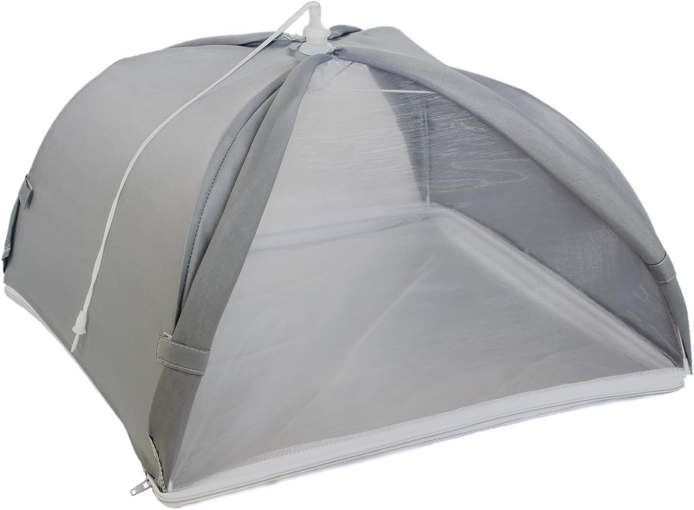 Kitchiker Large Pop Up Mesh Screen Food Cover Umbrella Tent with Zippered Bottom (Won't Blow Away!) - Protect Your Food From Bugs & Flies (1, 17.5 inches x 17.5 inches x 9.8 inches)