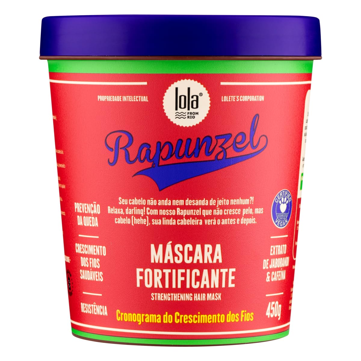Rapunzel Máscara de Tratamento 450g , Lola Cosmetics
