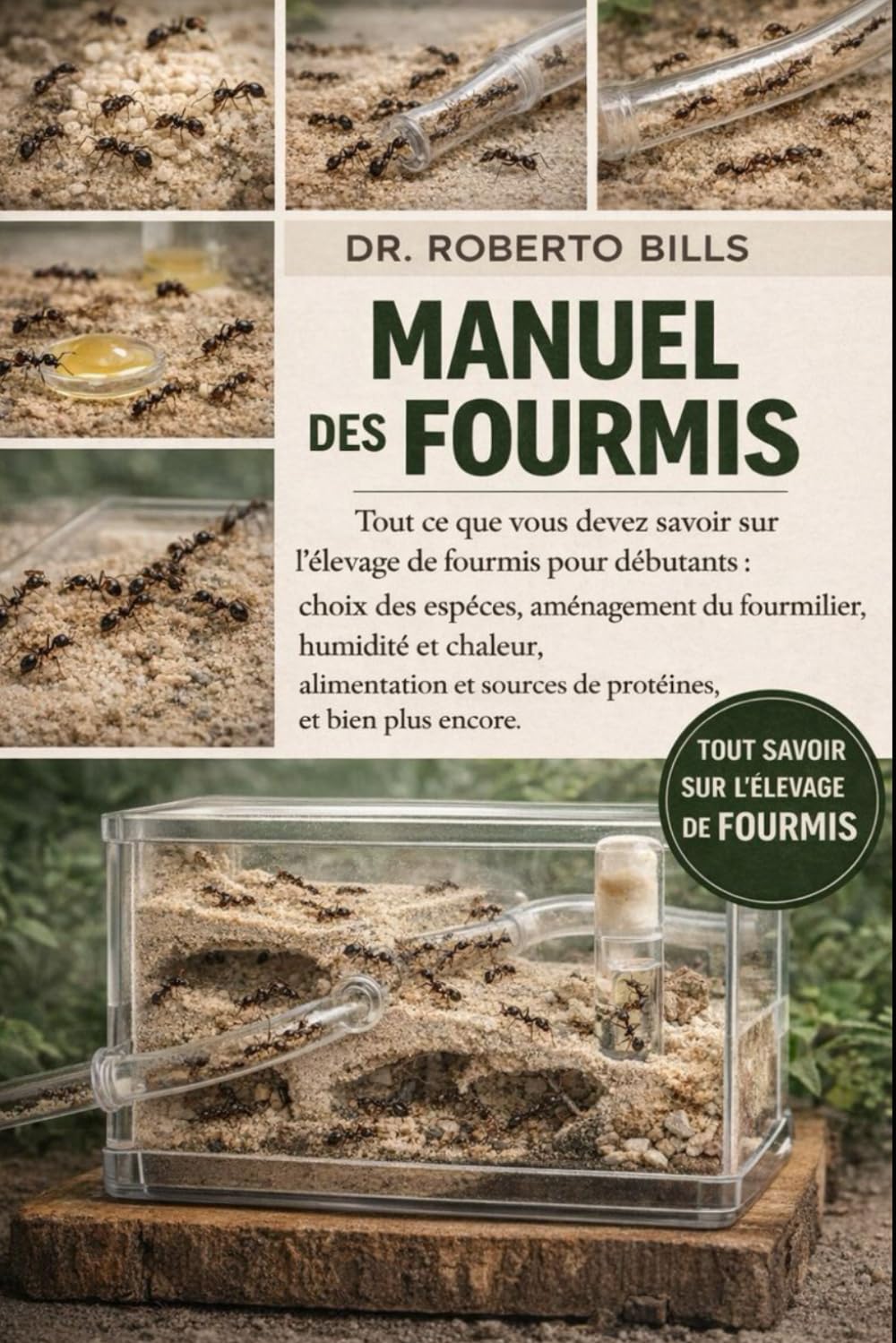 MANUEL DES FOURMIS: Tout ce que vous devez savoir sur l'élevage de fourmis pour débutants : choix des espèces, aménagement du fourmilier, humidité et ... et sources de protéines, et bien plus encore
