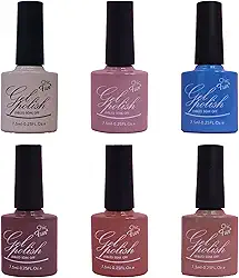 Kit de Esmaltes em Gel Chic & Fun com 6 Unidades para Unhas UV/LED (6010)