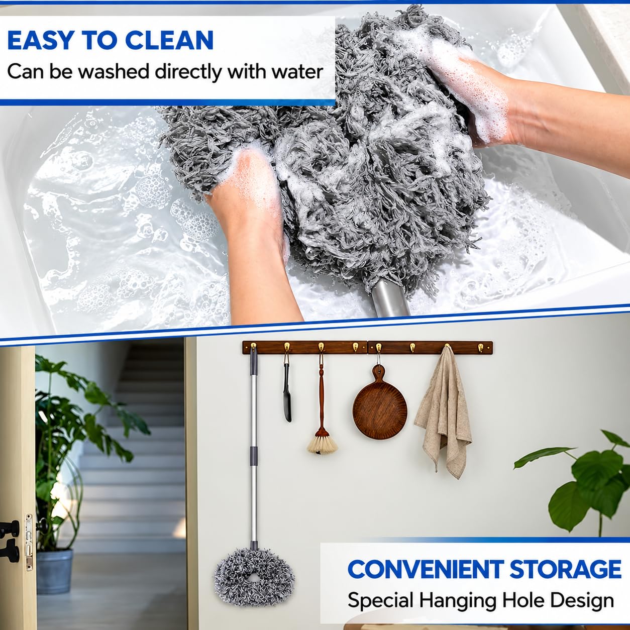 Microfiber Feather Duster - Extendable Cleaning Kit -6
