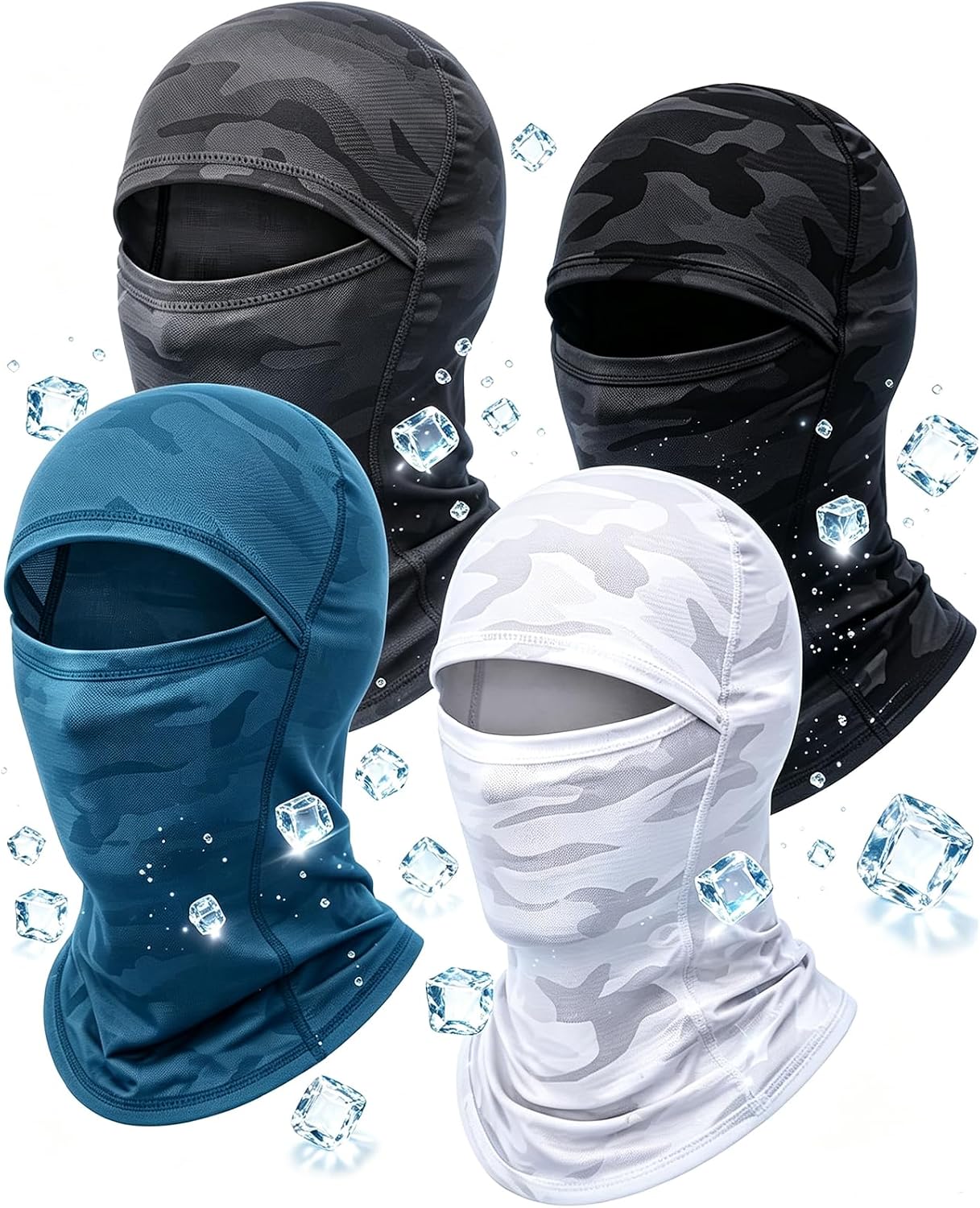 Ski Mask Balaclava, Cooling Breathable UV Face Mask UPF 50+ Sun Protection