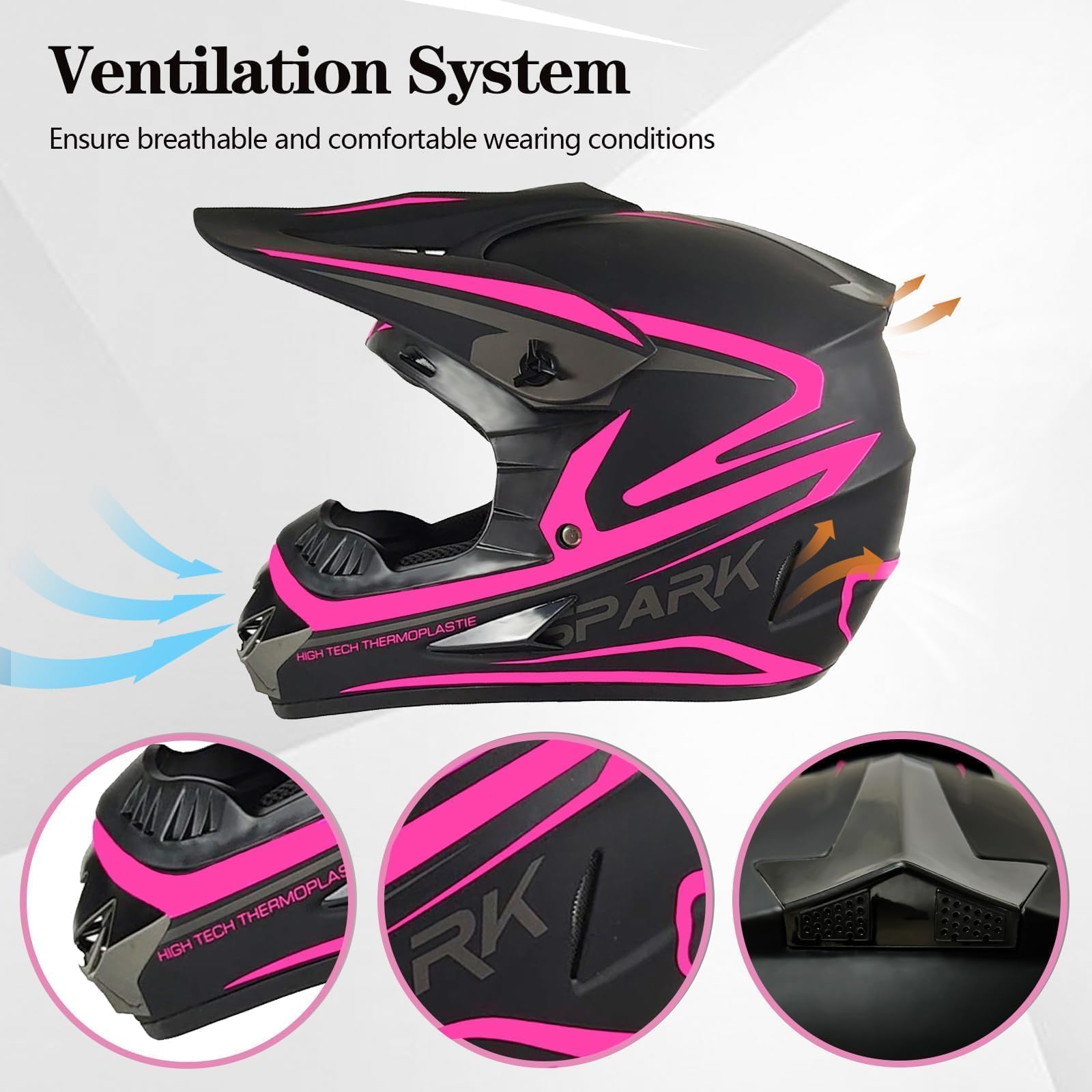 Atv Helmets For Adults WOW Youth Kids Motocross BMX MX ATV Dirt