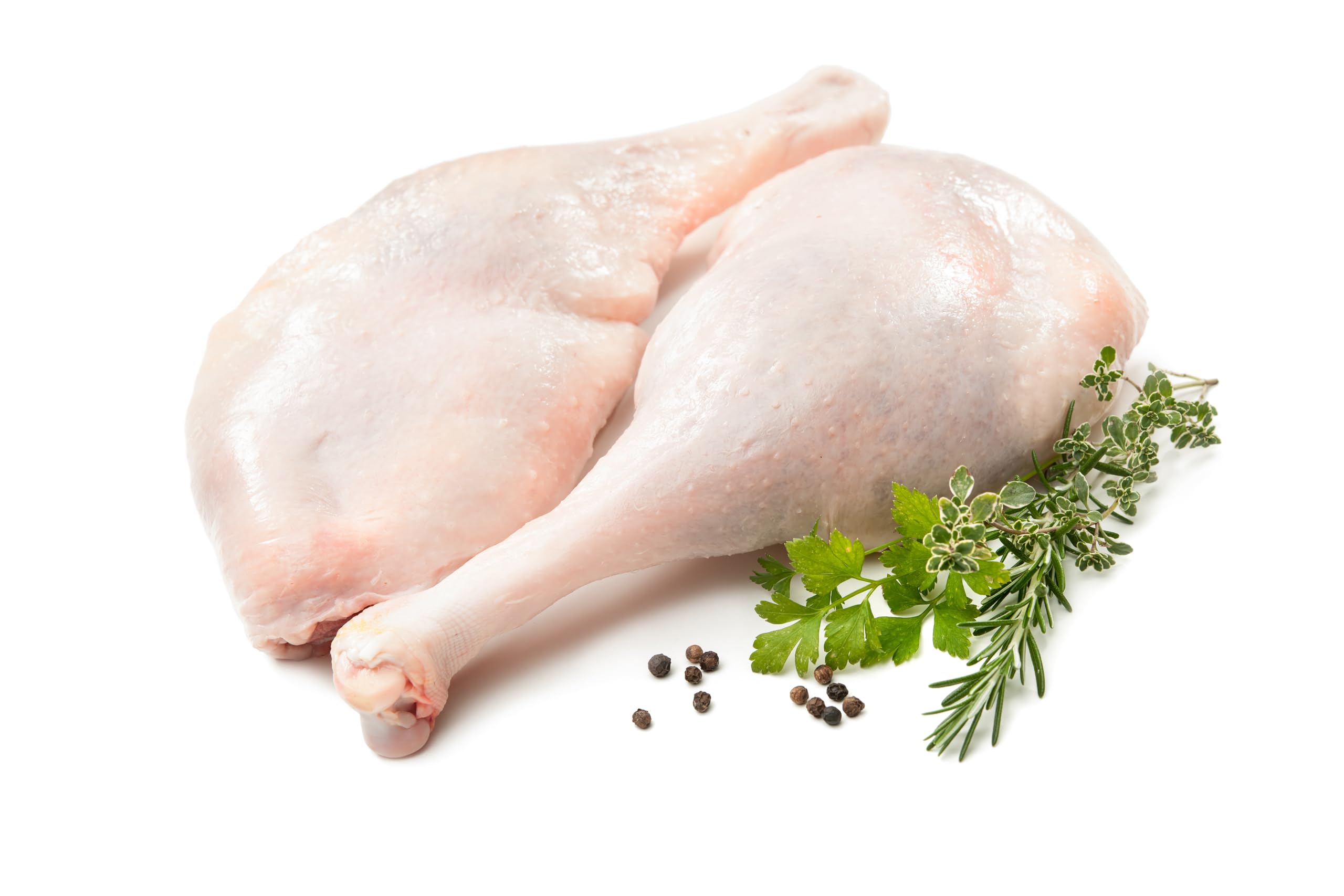 Landmetzger Schiessl's » Frische Gänsekeulen « | Aus Freilandhaltung | Natürliches Futter aus regionalem Anbau | Küchenfertig (ca. 800g, sofort versenden)