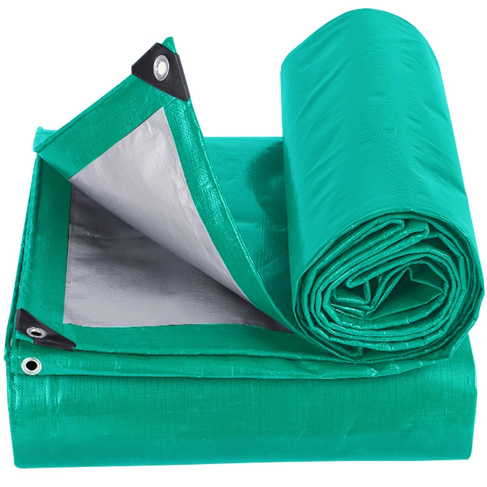 Lona con ojales impermeable 1x1.4m protectora exterior 140g gris