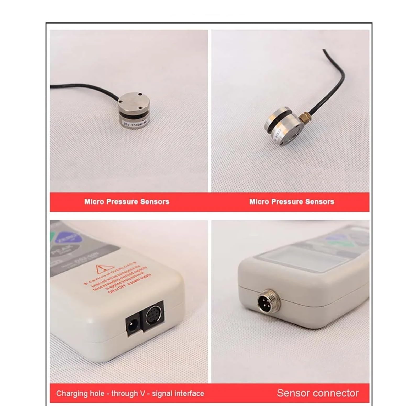 DS2-500N-XD 0-5000N Misuratore di forza digitale ad alta precisione con sensore colo 2N (200 gf)-1000 N (100 kgf) Per la fisica meccanica(DS2-XD-20N)