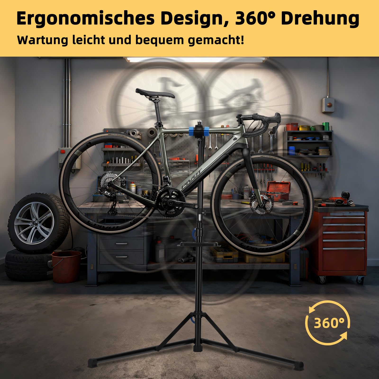 fahrrad-montageständer test 2020 Urban Deco Fahrrad Montageständer Stabiler Reparaturständer aus Metall, Höhenverstellbar bis 160cm, 360° Drehbare Halterung (Schwarz) Sport & Freizeit Rahmenhöhe:56 cm (22.0 Zoll) 2 Stück Fahrrad Hinterradtasche Baby Formula / Ready to Feed
