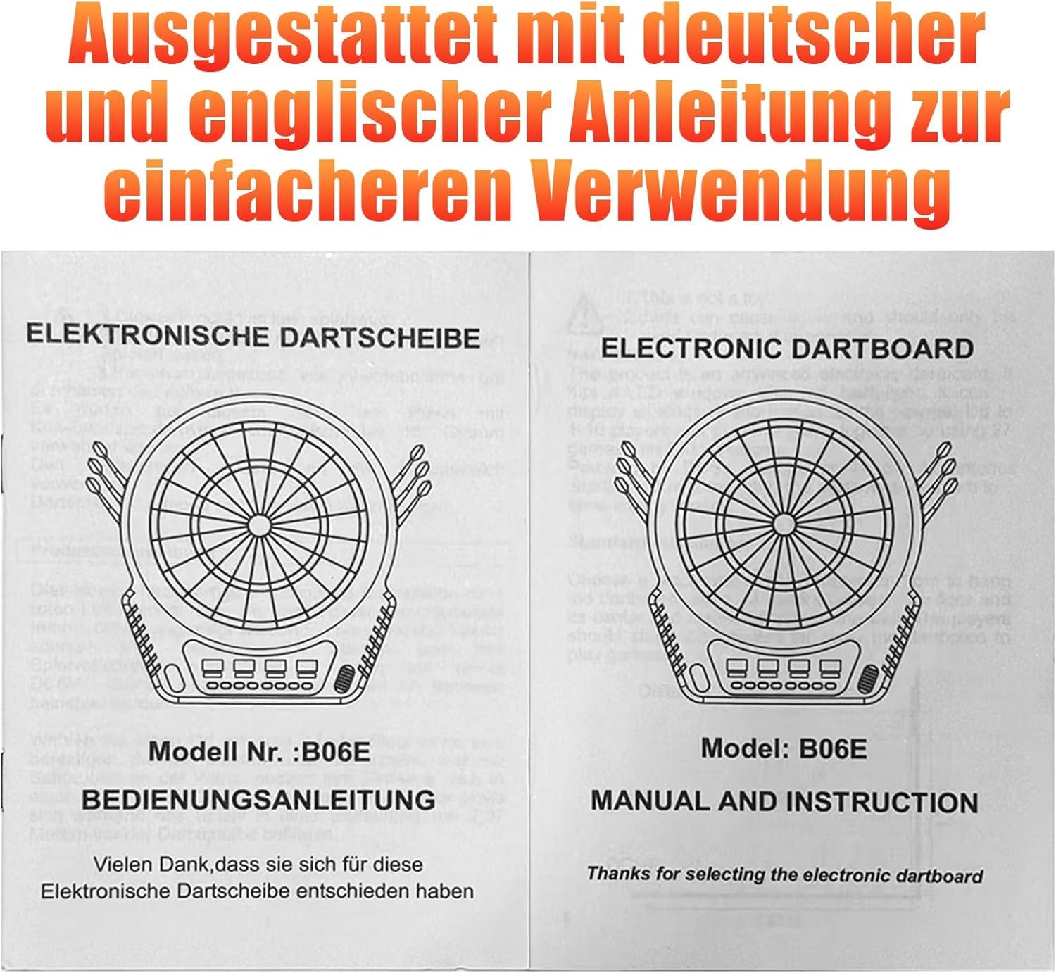 Elektronische Dartscheibe für 1-16 Spieler, E-Dartboards Dartautomat mit 4 LCD-Anzeige und 6 Darts und 24 Pfeilkopf 27 Spiele mit 243 Spieloptionen Profi Elektronik Dartspiel