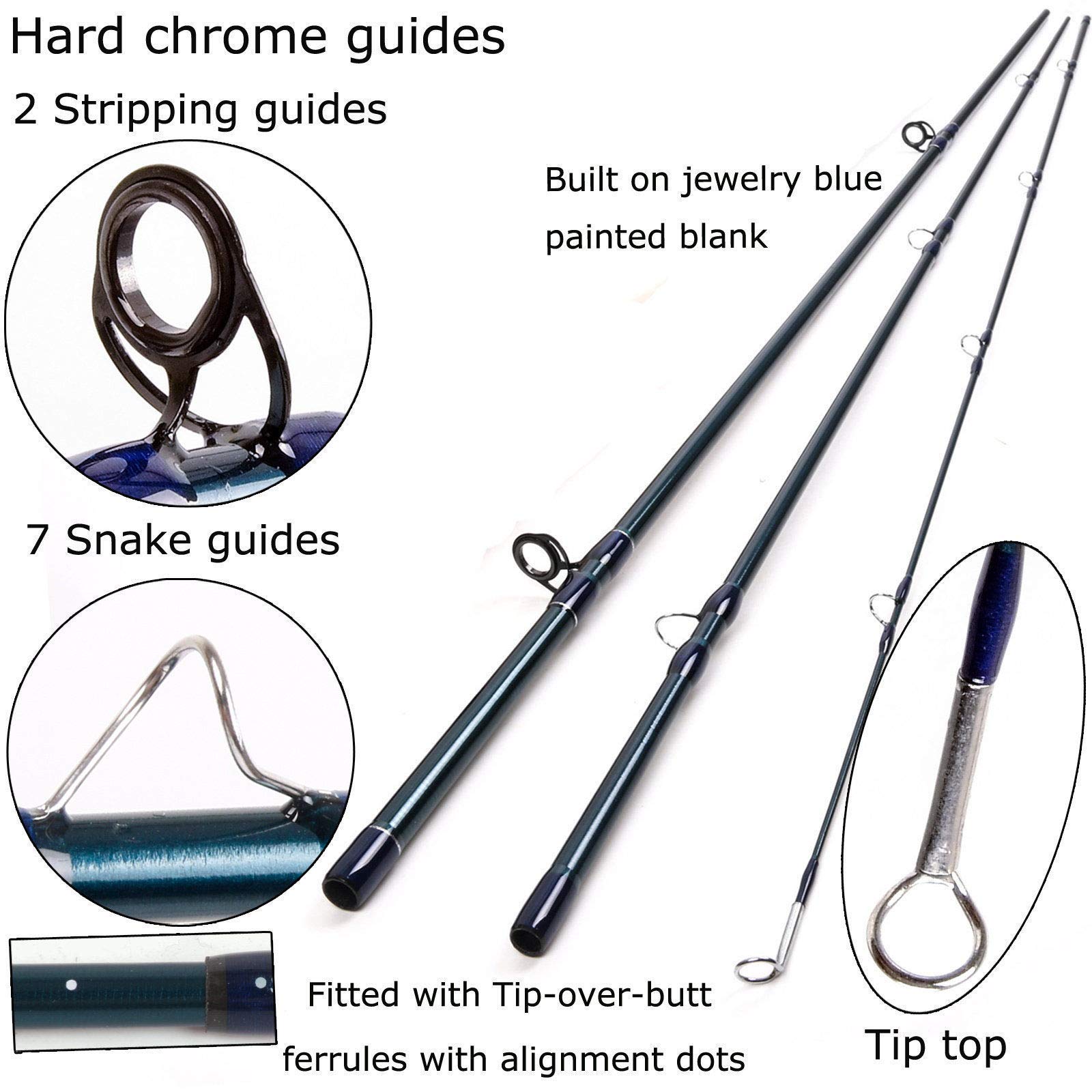 Unifishing V-Access Fly Rod 3/4/5/6/7/8/9/10/12wt 4-Piece