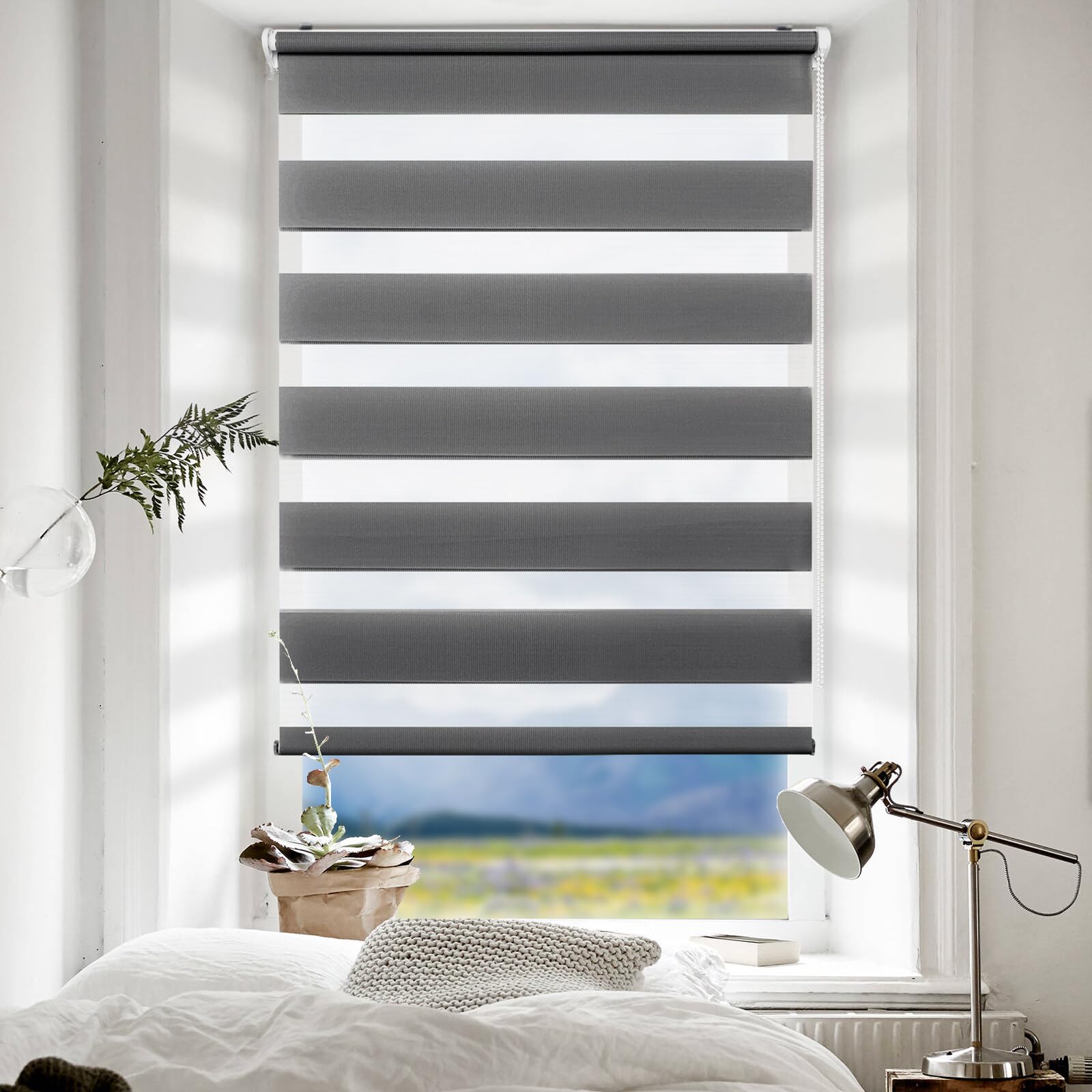 Suprafix "Double 2en1" (Klemmfix) Pour Store Plissé 4 Pièce Pour Le Serrage Et Le Vissage