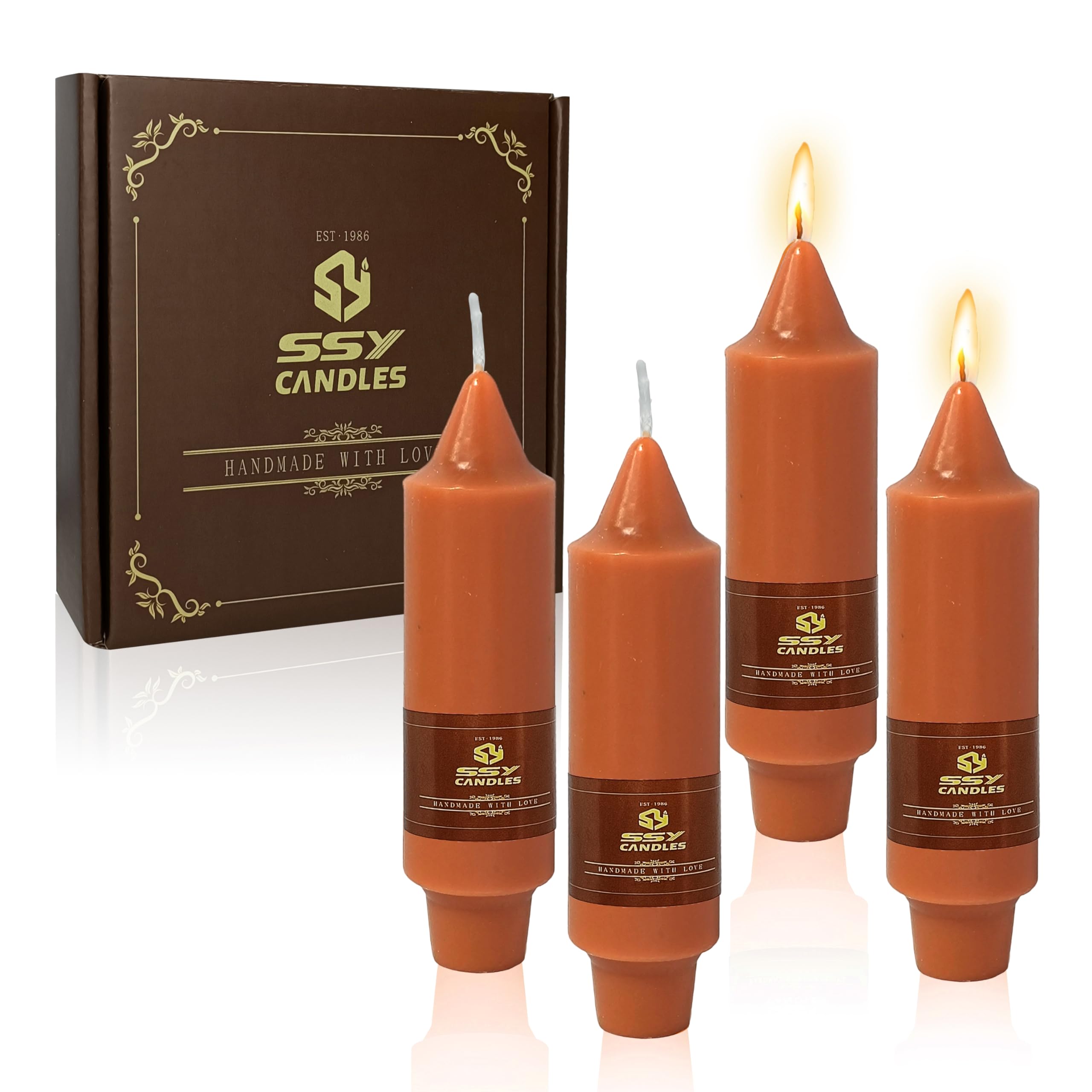 FCMSHAMD 5 Inch Pumpkin Tapers