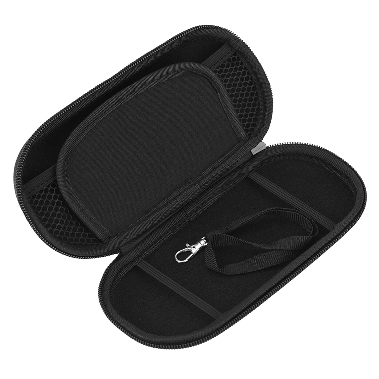 Custodia, custodia rigida protettiva blu con tasca a rete e design compatto, Custodia per PS Vita, per protezione e trasporto della console PS Vita, blu, dimensioni compatte