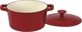 Cuisinart CI630-20CR Chef's Classic Enameled Cast Iron 3-Quart Round Covered Casserole, Cardinal Red - coolthings.us