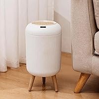 Vista 9 de Cubo de basura automático con sensor de movimiento para baño con tapa, 2.6 galones/10 litros, cubo de basura sin contacto, bote de basura